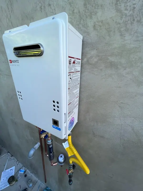 Tankless water heater installation for Wolf Creek homes
